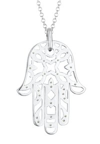 Elli SPARKLING HAMSA HAND - MIT KRISTALLEN VON SWAROVSKI® - Collier - silberfarben