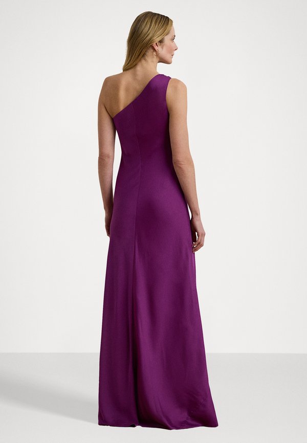 CUTOUT CHARMEUSE ONE SHOULDER GOWN - Occasion wear - purple dawn4