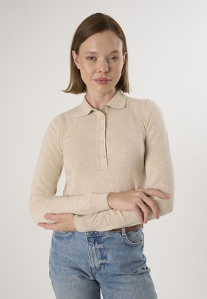 BUTTONED - Poloshirts - beige