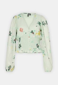 VMROSA V NECK SMOCK - T-shirt à manches longues - silt green