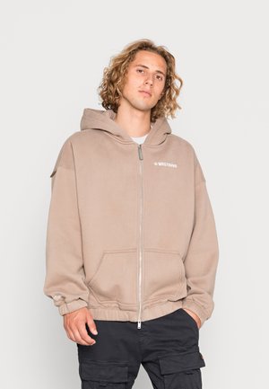 OMAR HOODED ZIP JACKET UNISEX - Mikina na zip - silver mink
