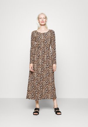 JDY Tall JDYLOTUS O NECK LONG DRESS - Freizeitkleid - tapioca