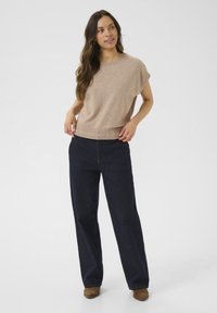 Cream DELA - Strickpullover - fossil melange