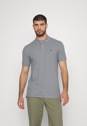 Selected Homme SLHAZE - Polosärk - medium grey melange