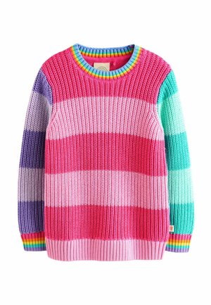REGULAR FIT - Svetrík - pink colourblock