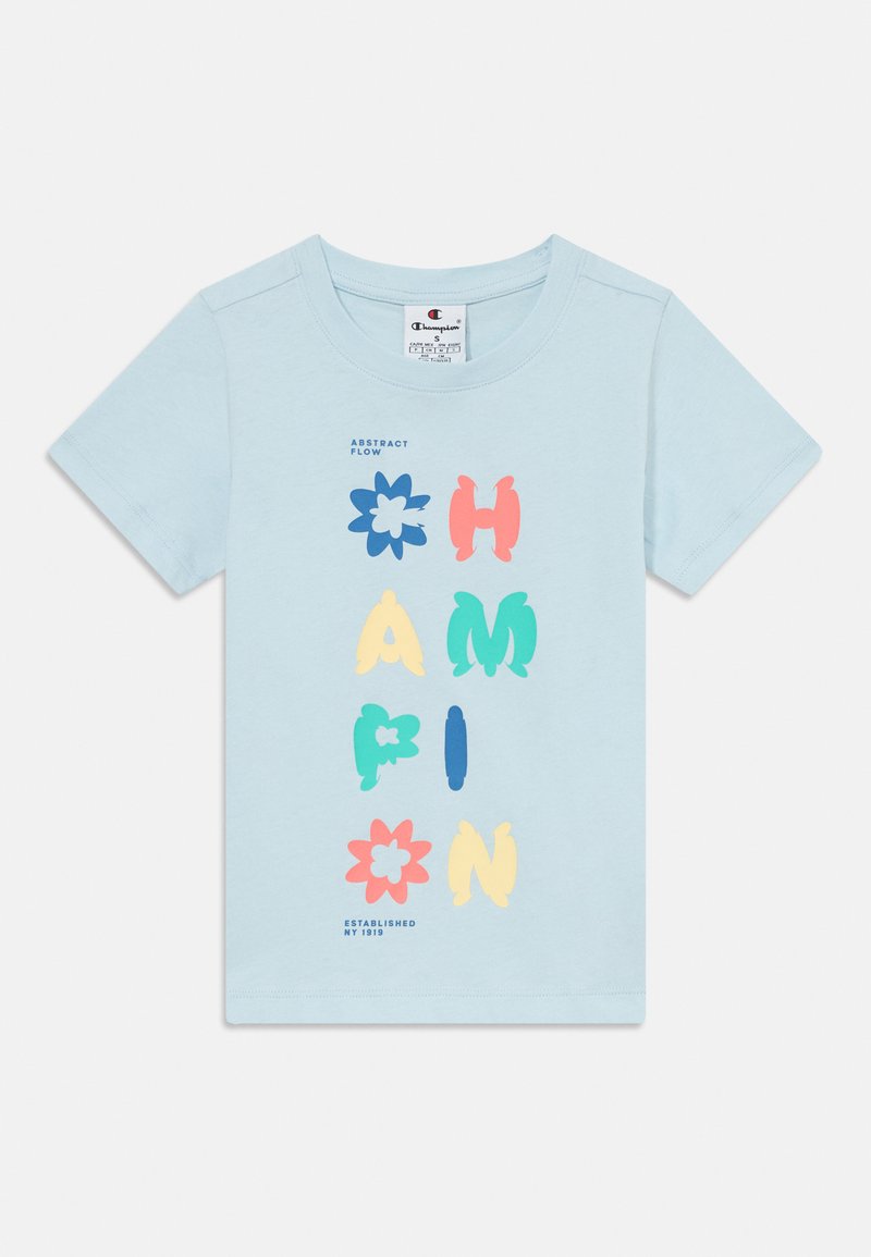 Champion T-shirt print lichtblauw Champion T-shirt print lichtblauw