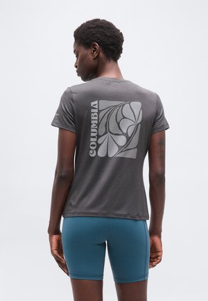 PARSONS POINT™ BACK GRAPHIC TEE - Bluză sport - black heather