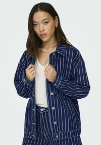 ONLY LANGÄRMELIGE - Jeansjacka - dark blue denim