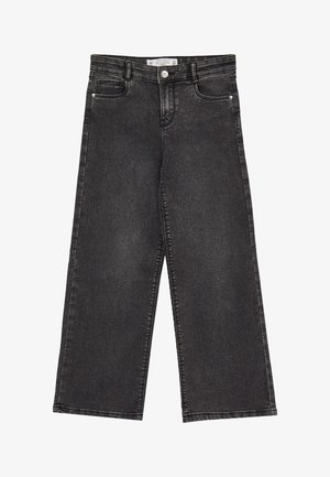Calliope WIDE - Jean droit - nero denim