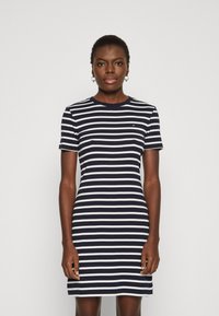 Tommy Hilfiger NEW CODY SLIM  - Džersio suknelė - desert sky/ecru