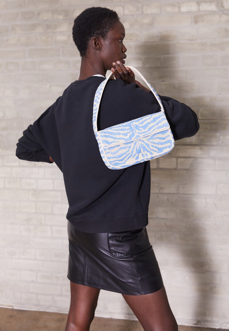 STAUD BEADED BAG Handbag light blue/cream/light blue Zalando.ie