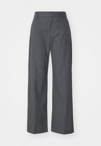 EASY NON PLEATED - Püksid - charcoal