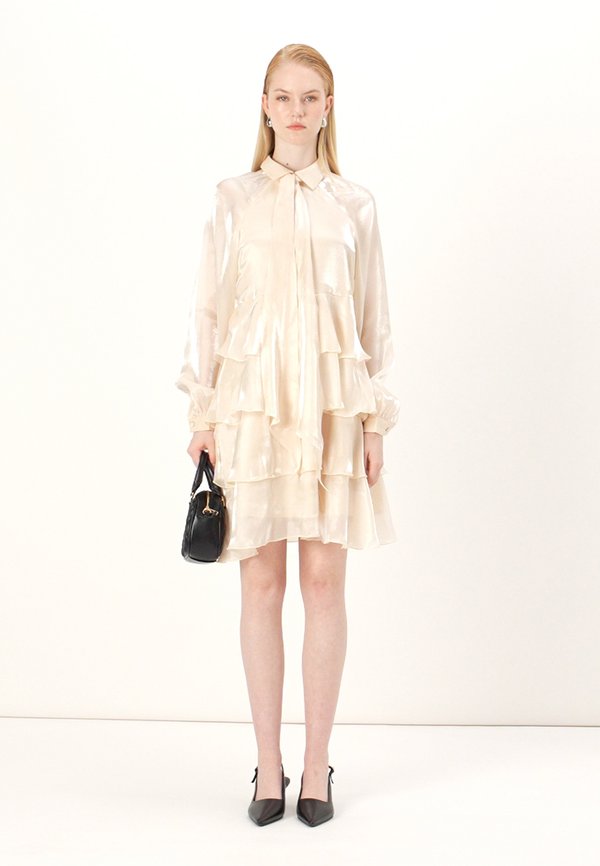 YASELOISE SHINY DRESS - Cocktail dress / Party dress - gardenia4