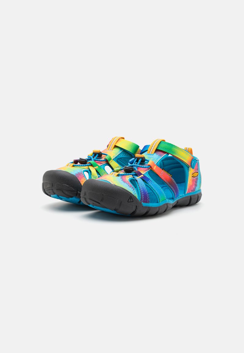 Keen SEACAMP II CNX YOUTH UNISEX - Outdoorsandalen - vivid blue/original tie dye/blauw
