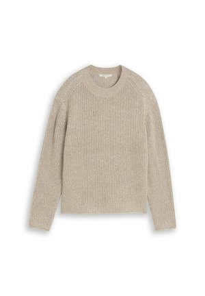 TOM TAILOR DENIM, TOM TAILOR DENIM PULLOVER & STRICKJACKEN RELAXED FIT STRICKPULLOVER - Jersey de punto - beige white mouline