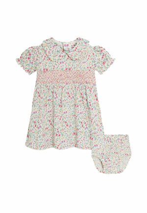 REGULAR FIT - DITSY FLORAL PRINT SMOCKED SET - Vestido ligero - pink