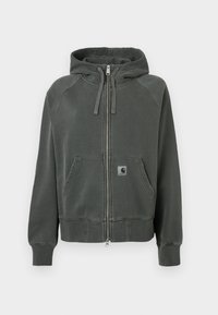 HOODED TORION JACKET - Φούτερ με φερμουάρ - black  grind washed