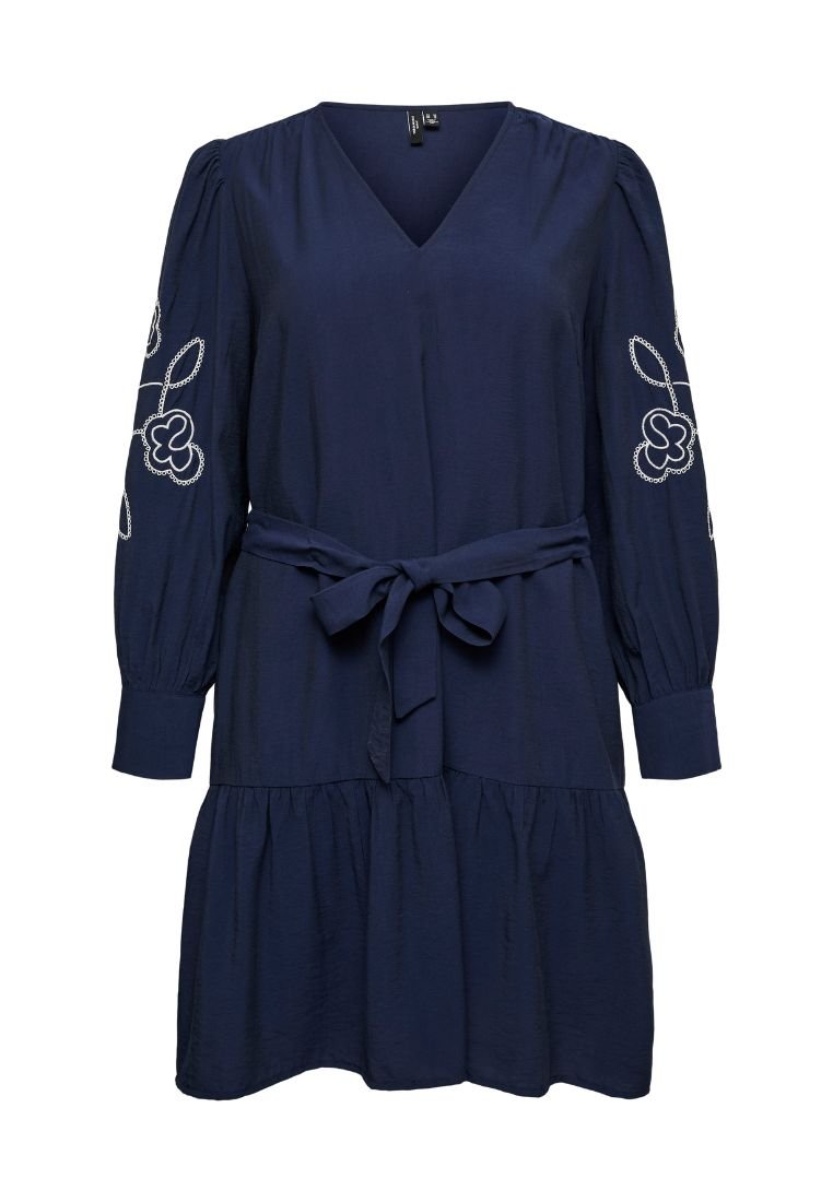 Vero Moda Curve Jurk donkerblauw