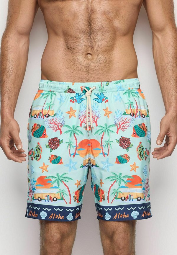 Badeshorts - multicolor with print