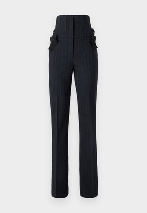 Pinko PIADINA PANTALONE GESSATO - Pantaloni - blu/bianco