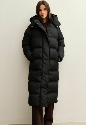 LONGLINE PADDED PUFFER - Abrigo de invierno - black