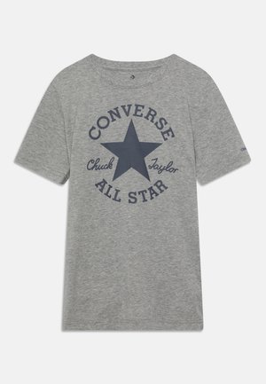 DISSECTED COLOR TEE - Printtipaita - dark grey heather