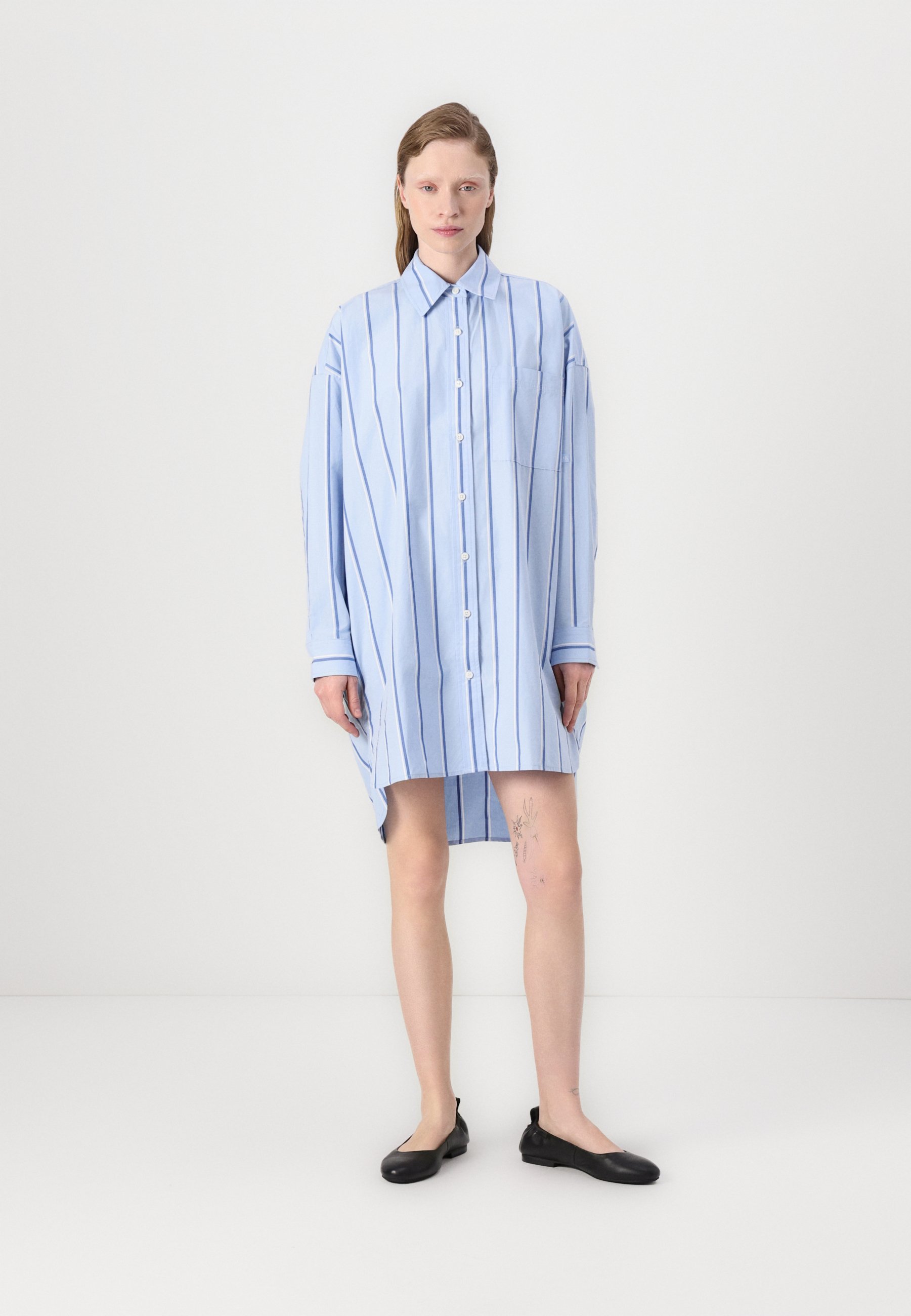 Calvin Klein Jeans SHIRT DRESS - Shirt dress - chambray blue/blue - Zalando