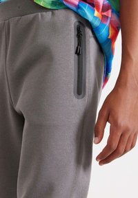 Lindex SPORTY JOGGERS - Træningsbukser - dark dusty grey