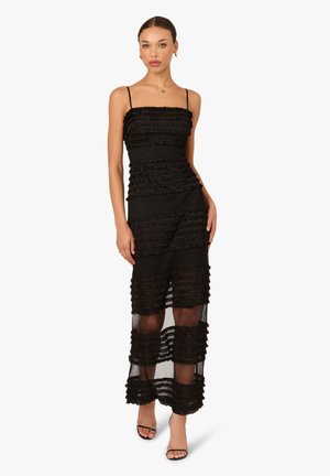 RUFFLE LONG - Maxikleid - schwarz