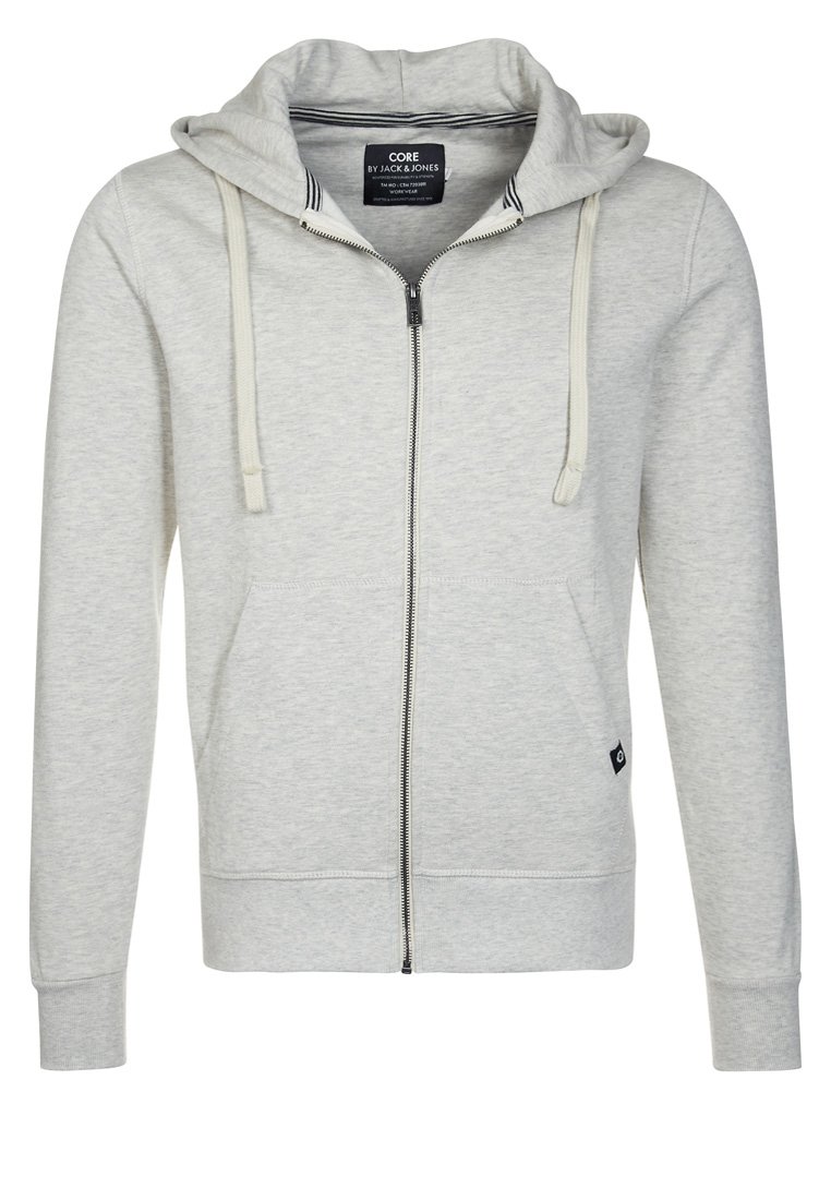 Sudaderas JACK \u0026 JONES Hombre | Con Cremallera Sudadera Con Capucha Gris /  Light Grey Melange - OC Legends