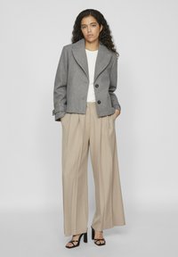VILA SOLO - Blazer - medium grey melange