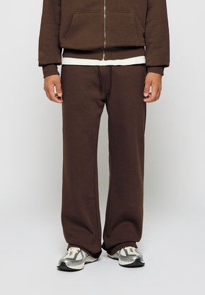 WIDE LEG - Pantaloni sportivi - chocolate brown