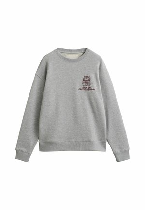 GANT, GANT GRAPHIC SWEATSHIRT - Sweater - light grey melange