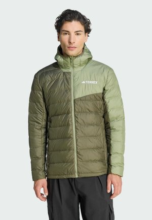 TERREX CLIMAWARM HOODED  - Vinterjakker - olive strata   tent green