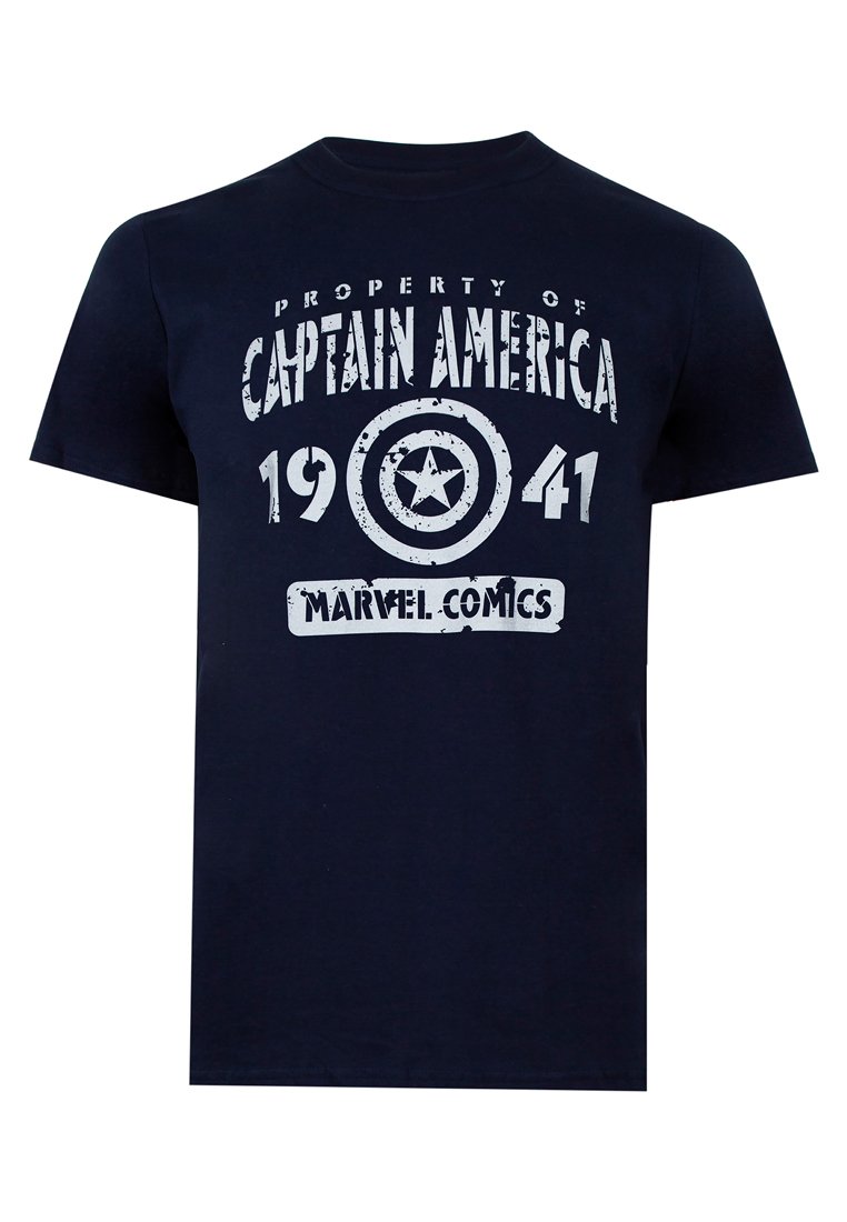 Marvel T-shirt print donkerblauw
