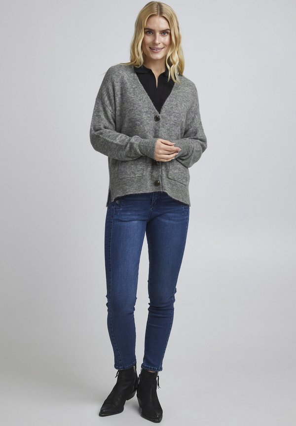 FREmdebbi - Cardigan - desert sage melange3