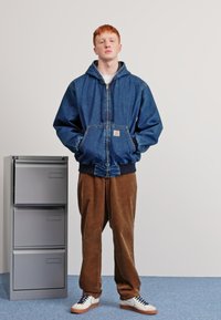 Carhartt WIP ACTIVE JACKET - Denim jacket - blue stone washed