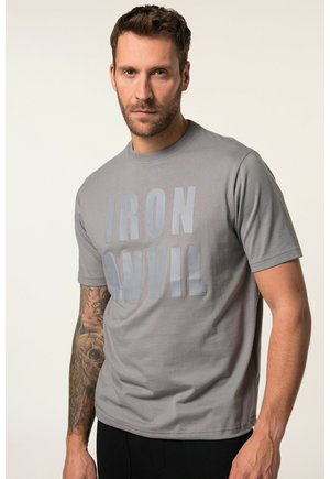 FITNESS STOMACH FIT SHORT SLEEVE IRON ANVIL QUICKDRY - T-Shirt print - charcoal gray