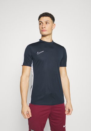 TOP  - Sports T-shirts - obsidian/white