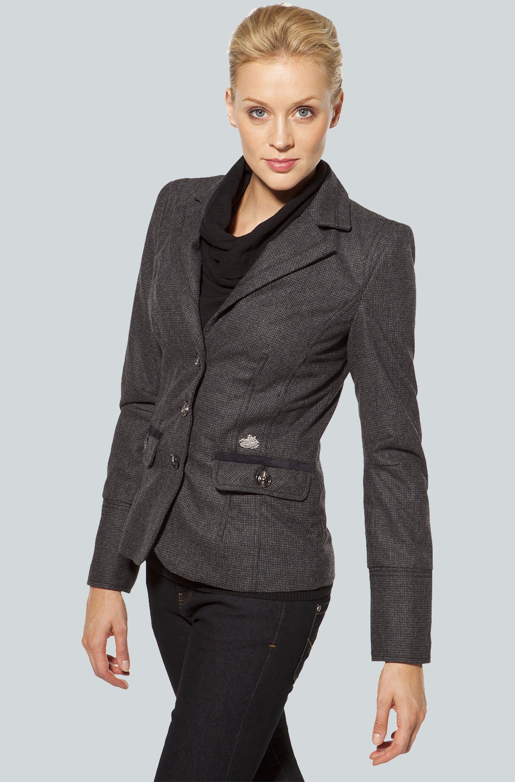 blazer dark grey