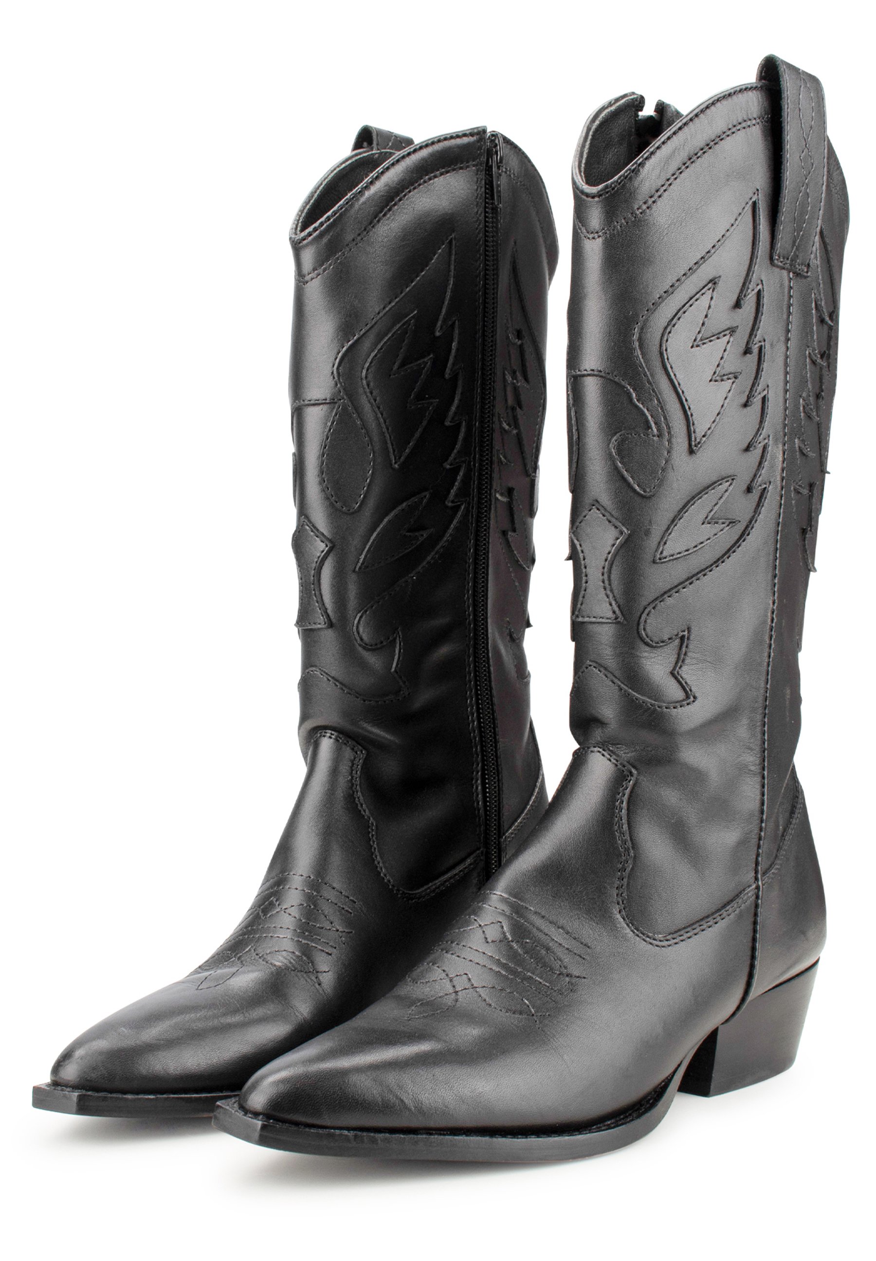 PS POELMAN Cowboy-/Bikerlaarzen - black/zwart - Zalando.nl