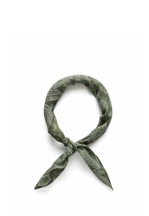 John Henric BEIGE BANDANA PAISLEY - Fulardi - olive green