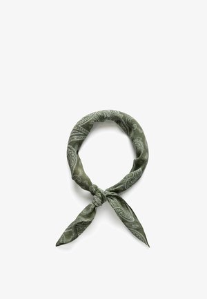John Henric BEIGE BANDANA PAISLEY - Fulardi - olive green