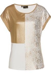 bonprix T-shirt med print - gold-coloured