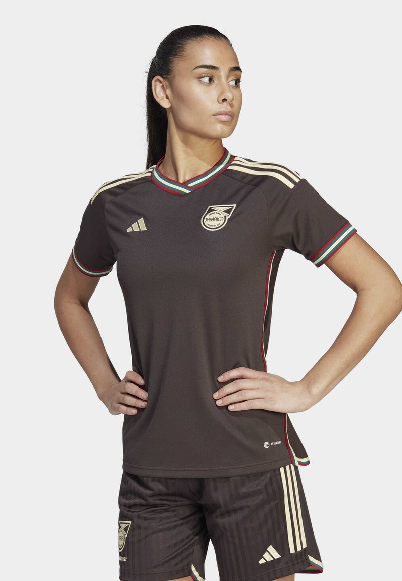 adidas Performance JAMAICA 23 AWAY Football shirt night brown/brown