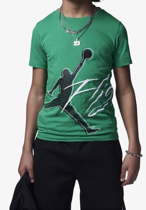 HALFTONE FLIGHT TEE - T-shirt med print - lucky green