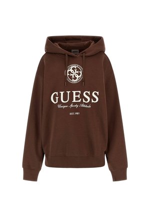 Felpa con cappuccio - brown