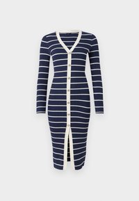 STRIPED ANDREA MIDI DRESS - Kampsunkleit - blackened blue/multi coloured