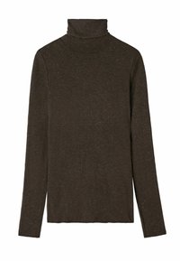 Langarmshirt - braun marrone scuro lame