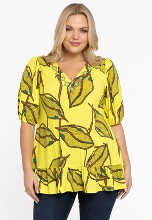 YOEK V-NECK - Bluse - yellow